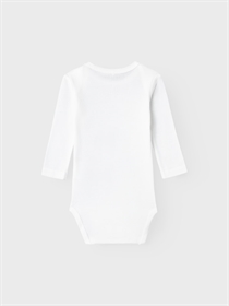 NAME IT 2-Pak Langærmet Body Bright White